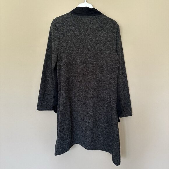 Pretty Angel Artsy Embroidered Flower Sweater Women L Linen Blend Lagenlook Whim - Picture 6 of 9